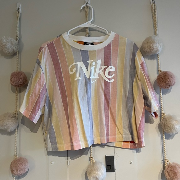 Nike Tops - Nike Women's Striped Crop Top - Multicolor